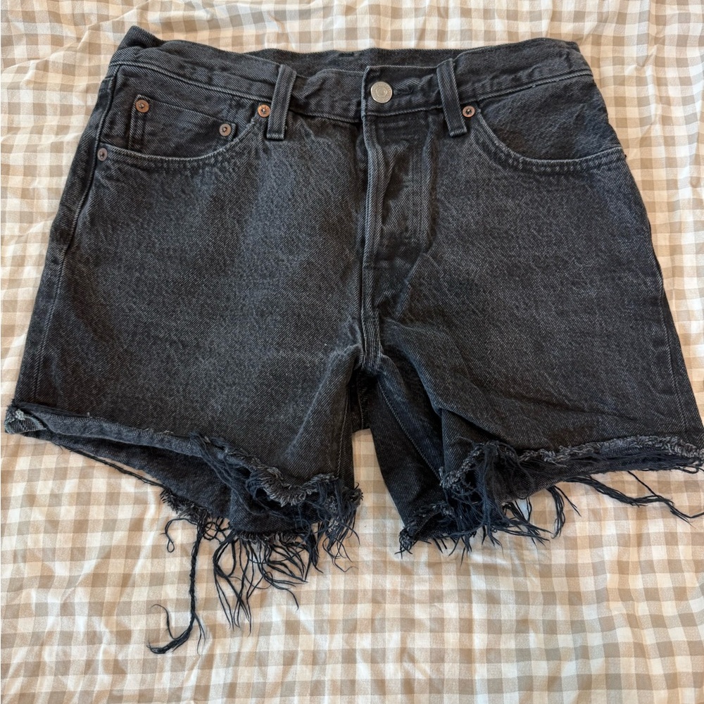 Levi's Black Jean Shorts